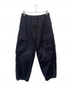 GLOBERIDEグローブライド）の古着「GLOBERIDE　TECH LOOSE STRETCH 6P MIL PANTS」｜ブラック