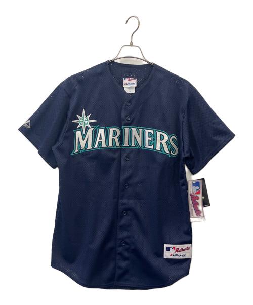 MLB（エムエルビー）MLB (エムエルビー) Majestic (マジェスティック) ベースボールシャツ ネイビー サイズ:Mの古着・服飾アイテム