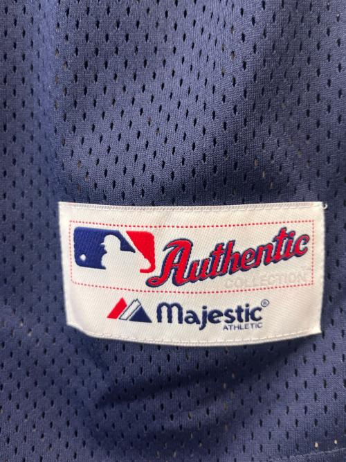 MLB（エムエルビー）MLB (エムエルビー) Majestic (マジェスティック) ベースボールシャツ ネイビー サイズ:Mの古着・服飾アイテム
