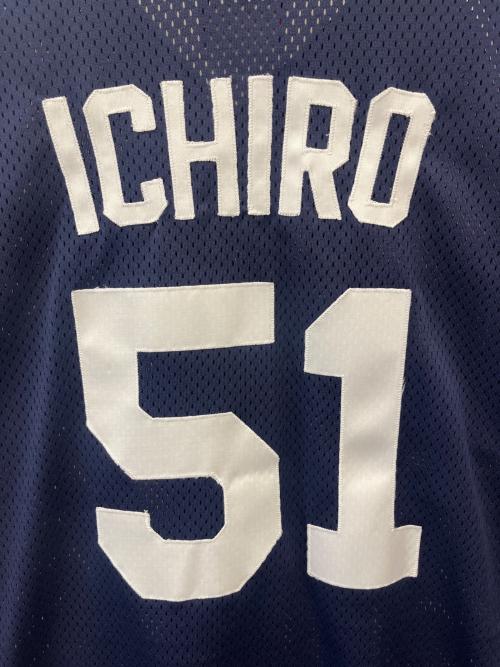 MLB（エムエルビー）MLB (エムエルビー) Majestic (マジェスティック) ベースボールシャツ ネイビー サイズ:Mの古着・服飾アイテム