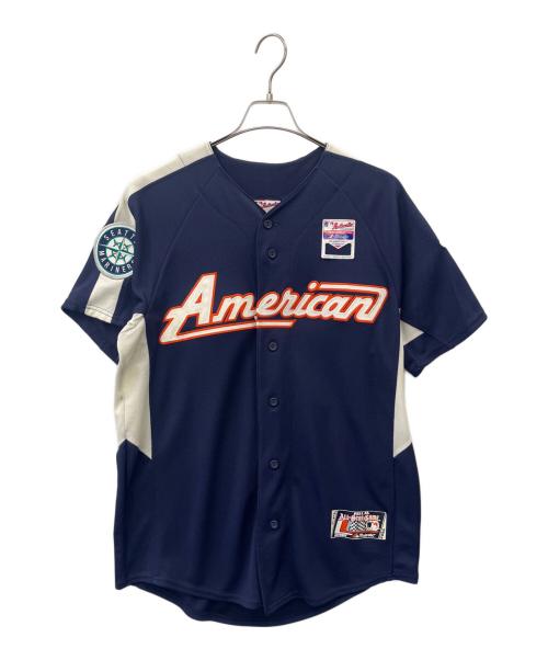 MLB（エムエルビー）MLB (エムエルビー) Majestic (マジェスティック) ベースボールシャツ ネイビー サイズ:Mの古着・服飾アイテム