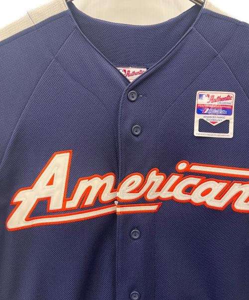 MLB（エムエルビー）MLB (エムエルビー) Majestic (マジェスティック) ベースボールシャツ ネイビー サイズ:Mの古着・服飾アイテム