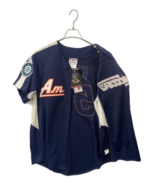 MLB（エムエルビー）MLB (エムエルビー) Majestic (マジェスティック) ベースボールシャツ ネイビー サイズ:Mの古着・服飾アイテム