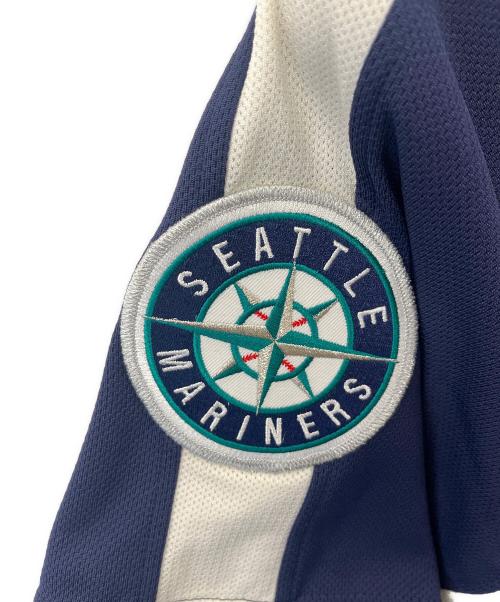 MLB（エムエルビー）MLB (エムエルビー) Majestic (マジェスティック) ベースボールシャツ ネイビー サイズ:Mの古着・服飾アイテム