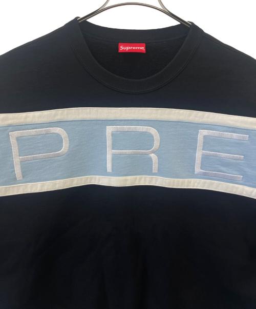 SUPREME（シュプリーム）Supreme (シュプリーム) Paneled Crewneck ブラック サイズ:XLargeの古着・服飾アイテム