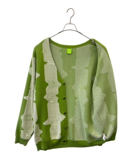 HUF（ハフ）HUF (ハフ) HUF　ニットカーディガン グリーン サイズ:XLの古着・服飾アイテム