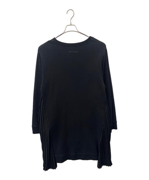 MM6 Maison Margiela（エムエムシックスメゾンマルジェラ）MM6 Maison Margiela (エムエムシックスメゾンマルジェラ) MM6 Maison Margiela　切替スウェットワンピース ブラック サイズ:XLの古着・服飾アイテム