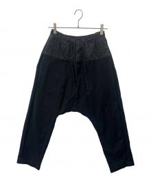 GROUND Y（グラウンドワイ）の古着「GROUND Y　サルエルパンツ」｜ブラック