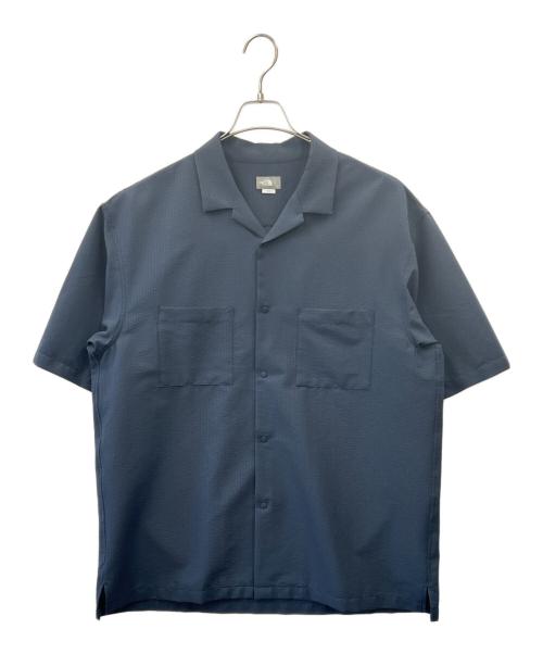 THE NORTH FACE（ザ ノース フェイス）THE NORTH FACE (ザ ノース フェイス) THE NORTH FACE　ショートスリーブシアサッカーベントメッシュシャツ ネイビー サイズ:Lの古着・服飾アイテム