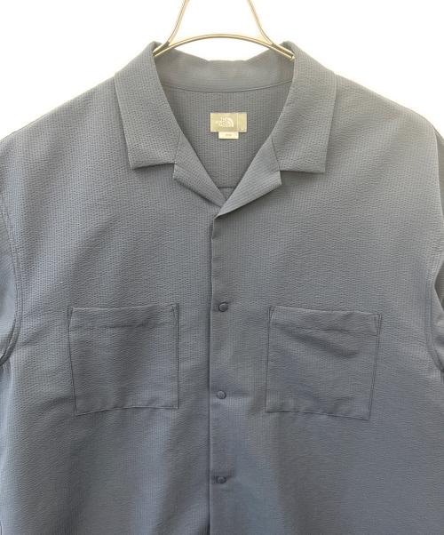 THE NORTH FACE（ザ ノース フェイス）THE NORTH FACE (ザ ノース フェイス) THE NORTH FACE　ショートスリーブシアサッカーベントメッシュシャツ ネイビー サイズ:Lの古着・服飾アイテム