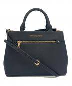 MICHAEL KORSマイケル・コース）の古着「MICHAEL KORS　2WAYバッグ　コーティングレザー クロスボディー」｜ブラック