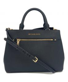 MICHAEL KORS（マイケル・コース）の古着「MICHAEL KORS　2WAYバッグ　コーティングレザー クロスボディー」｜ブラック