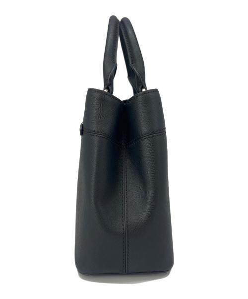 MICHAEL KORS（マイケル・コース）MICHAEL KORS (マイケル・コース) MICHAEL KORS　2WAYバッグ　コーティングレザー クロスボディー ブラックの古着・服飾アイテム