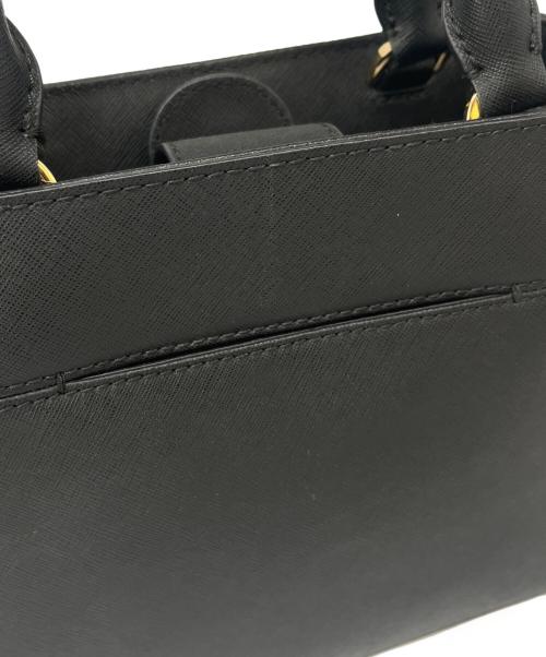 MICHAEL KORS（マイケル・コース）MICHAEL KORS (マイケル・コース) MICHAEL KORS　2WAYバッグ　コーティングレザー クロスボディー ブラックの古着・服飾アイテム