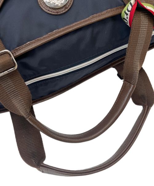 Orobianco（オロビアンコ）Orobianco (オロビアンコ) トートバッグ ネイビー×ブラウンの古着・服飾アイテム
