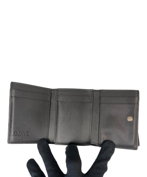 LOEWE（ロエベ）LOEWE (ロエベ) トライフォールドウォレット ブラックの古着・服飾アイテム