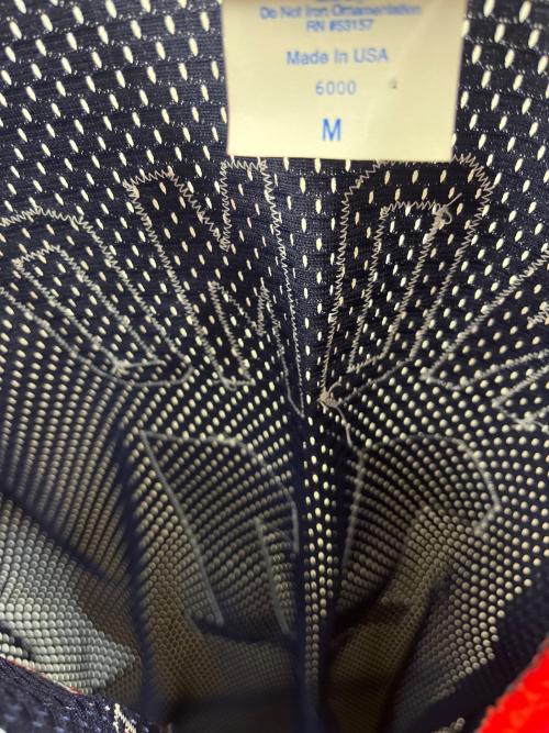 Majestic（マジェスティック）Majestic (マジェスティック) ベースボールシャツ ネイビー×レッド サイズ:Mの古着・服飾アイテム