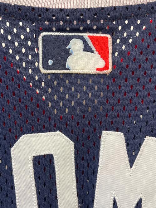 Majestic（マジェスティック）Majestic (マジェスティック) ベースボールシャツ ネイビー×レッド サイズ:Mの古着・服飾アイテム