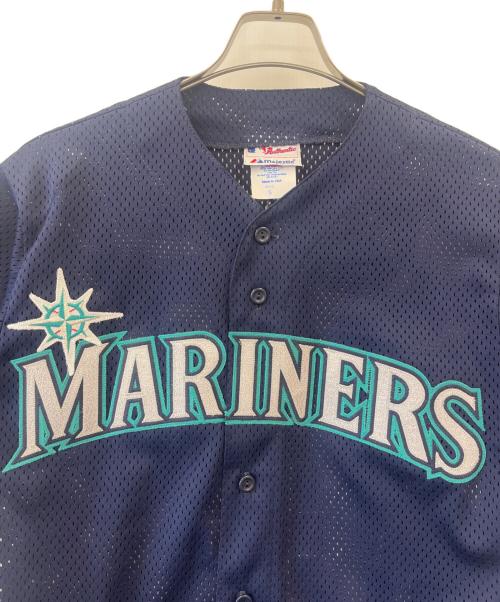 Majestic（マジェスティック）Majestic (マジェスティック) ベースボールシャツ ネイビー サイズ:Sの古着・服飾アイテム