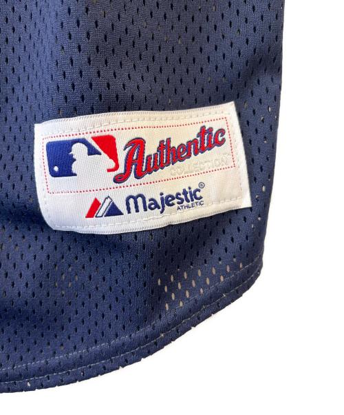 Majestic（マジェスティック）Majestic (マジェスティック) ベースボールシャツ ネイビー サイズ:Sの古着・服飾アイテム