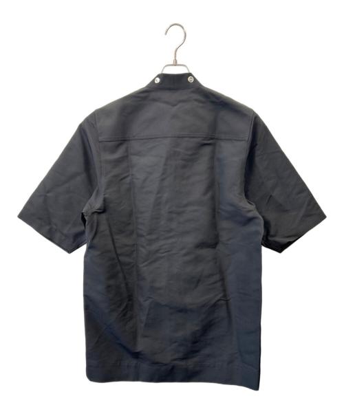 RICK OWENS（リックオウエンス）RICK OWENS (リックオウエンス) スナップボタン半袖シャツ ブラック サイズ:SIZE 46の古着・服飾アイテム