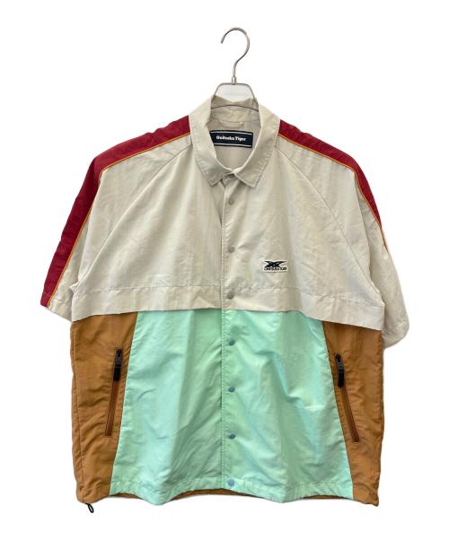 Onitsuka Tiger（オニツカタイガー）Onitsuka Tiger (オニツカタイガー) 半袖シャツジケット マルチカラー サイズ:XLの古着・服飾アイテム