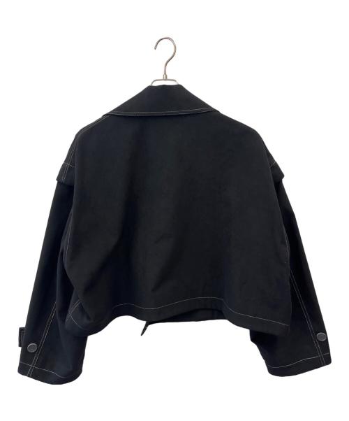 MAISON SPECIAL（メゾンスペシャル）MAISON SPECIAL (メゾンスペシャル) 2WAYステッチショートブルゾン ブラック サイズ:01の古着・服飾アイテム