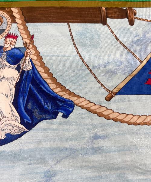 HERMES（エルメス）HERMES (エルメス) シルクスカーフ グリーンの古着・服飾アイテム