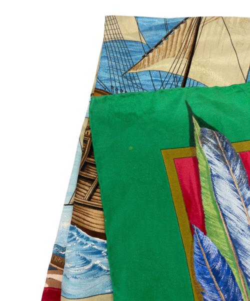 HERMES（エルメス）HERMES (エルメス) シルクスカーフ グリーンの古着・服飾アイテム