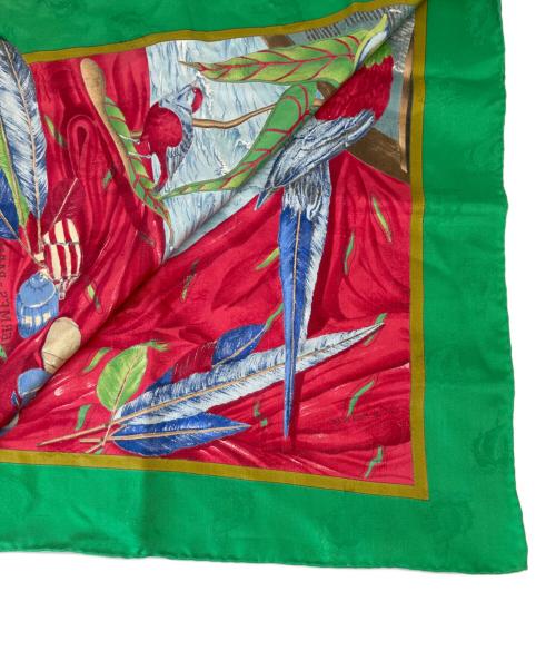 HERMES（エルメス）HERMES (エルメス) シルクスカーフ グリーンの古着・服飾アイテム