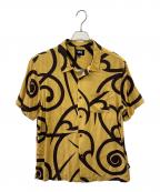 stussyステューシー）の古着「半袖シャツ」｜イエロー×ブラウン