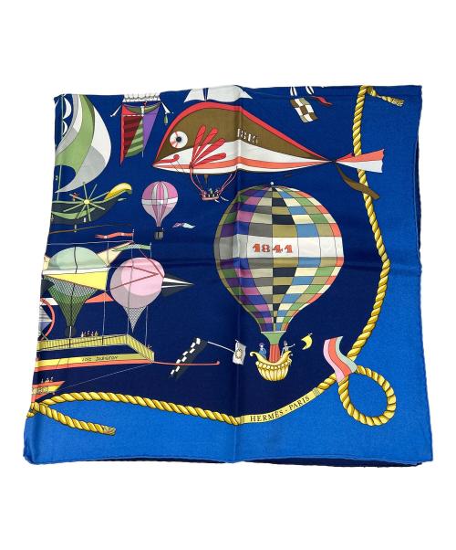 HERMES（エルメス）HERMES (エルメス) スカーフ ブルーの古着・服飾アイテム