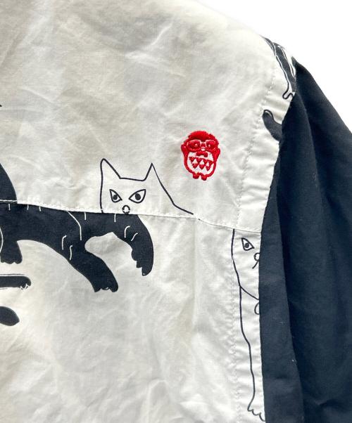 KAWATANI SHIRT（カワタニシャツ）KAWATANI SHIRT (カワタニシャツ) KAWATANI SHIRT　ボタンダウンシャツ ホワイト×ブラック サイズ:Ｌの古着・服飾アイテム