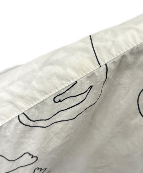 KAWATANI SHIRT（カワタニシャツ）KAWATANI SHIRT (カワタニシャツ) KAWATANI SHIRT　ボタンダウンシャツ ホワイト×ブラック サイズ:Ｌの古着・服飾アイテム