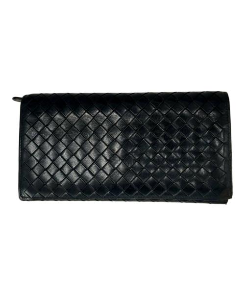 BOTTEGA VENETA（ボッテガベネタ）BOTTEGA VENETA (ボッテガベネタ) BOTTEGA VENETA　156819 V4651 100　長財布 ブラックの古着・服飾アイテム
