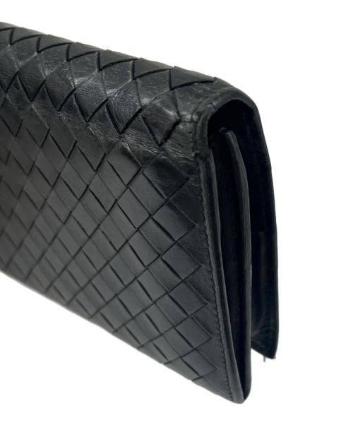 BOTTEGA VENETA（ボッテガベネタ）BOTTEGA VENETA (ボッテガベネタ) BOTTEGA VENETA　156819 V4651 100　長財布 ブラックの古着・服飾アイテム