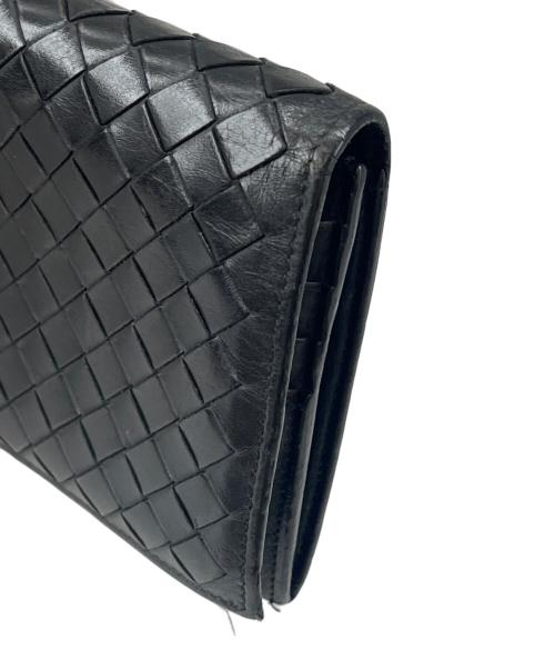 BOTTEGA VENETA（ボッテガベネタ）BOTTEGA VENETA (ボッテガベネタ) BOTTEGA VENETA　156819 V4651 100　長財布 ブラックの古着・服飾アイテム