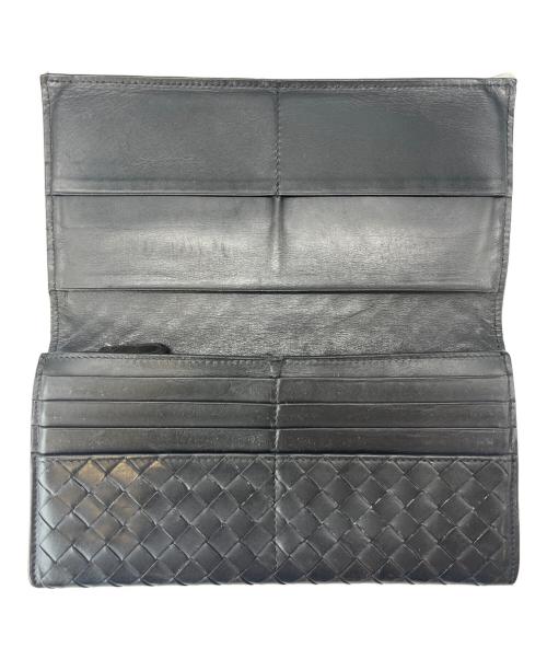 BOTTEGA VENETA（ボッテガベネタ）BOTTEGA VENETA (ボッテガベネタ) BOTTEGA VENETA　156819 V4651 100　長財布 ブラックの古着・服飾アイテム