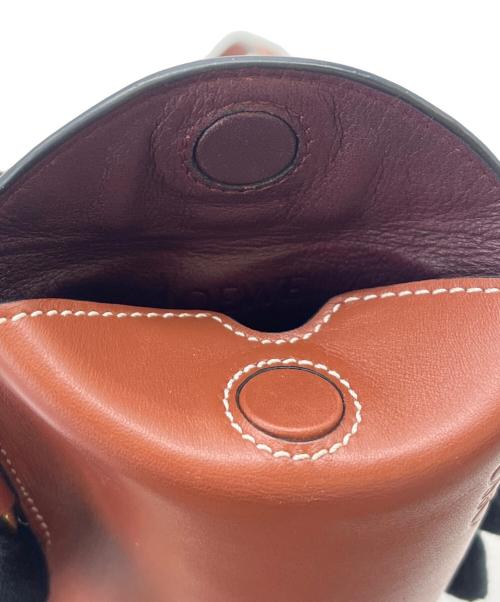 LOEWE（ロエベ）LOEWE (ロエベ) スマホショルダー ブラウンの古着・服飾アイテム