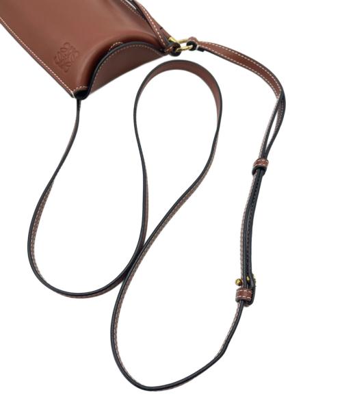 LOEWE（ロエベ）LOEWE (ロエベ) スマホショルダー ブラウンの古着・服飾アイテム