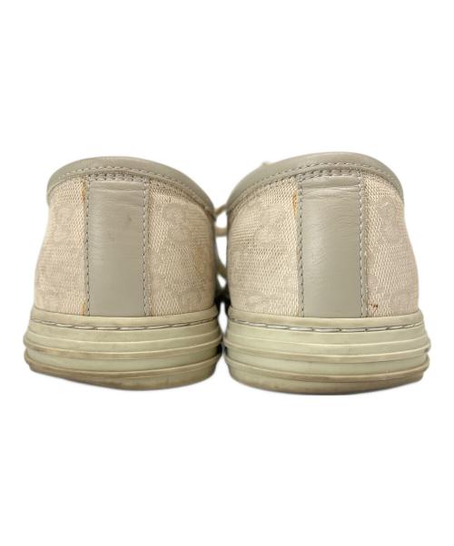 GUCCI（グッチ）GUCCI (グッチ) GGキャンバス キャンバス×レザー スニーカー ベージュ サイズ:6の古着・服飾アイテム