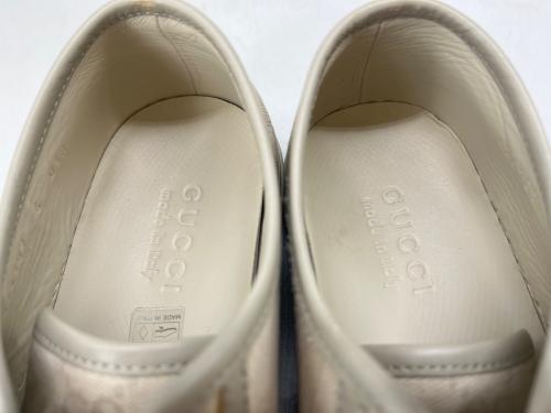 GUCCI（グッチ）GUCCI (グッチ) GGキャンバス キャンバス×レザー スニーカー ベージュ サイズ:6の古着・服飾アイテム