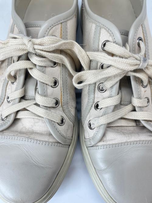 GUCCI（グッチ）GUCCI (グッチ) GGキャンバス キャンバス×レザー スニーカー ベージュ サイズ:6の古着・服飾アイテム