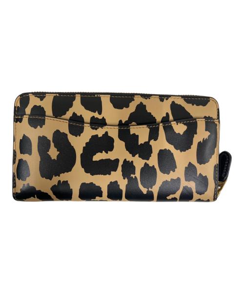 COACH（コーチ）COACH (コーチ) COACH　CM526　レオパード プリント　長財布 ベージュ×ブラウンの古着・服飾アイテム