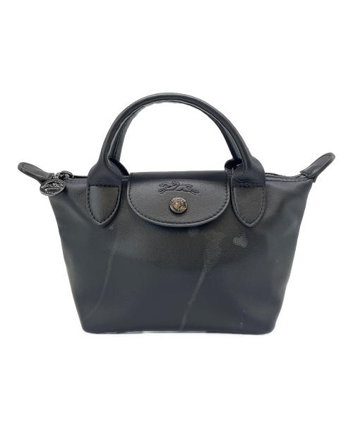 LONGCHAMP（ロンシャン）LONGCHAMP (ロンシャン) 2WAYショルダーバッグ ブラックの古着・服飾アイテム