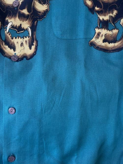 WACKO MARIA（ワコマリア）WACKO MARIA (ワコマリア) 56 TATTOO STUDIO (56 タトゥースタジオ) ハワイアンシャツ グリーン サイズ:Lの古着・服飾アイテム