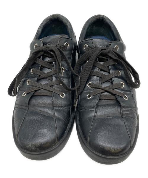 GUCCI（グッチ）GUCCI (グッチ) GUCCI　281009　ローカットスニーカー ブラック サイズ:6の古着・服飾アイテム
