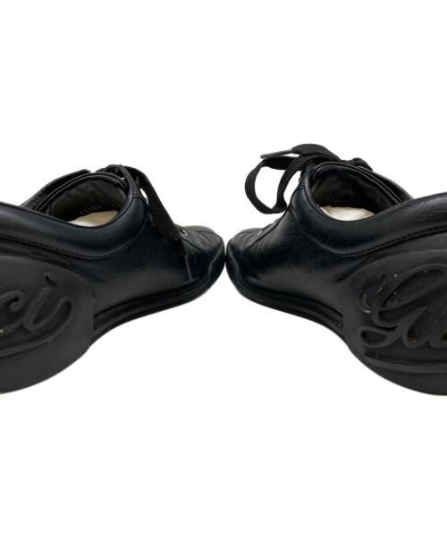 GUCCI（グッチ）GUCCI (グッチ) GUCCI　281009　ローカットスニーカー ブラック サイズ:6の古着・服飾アイテム