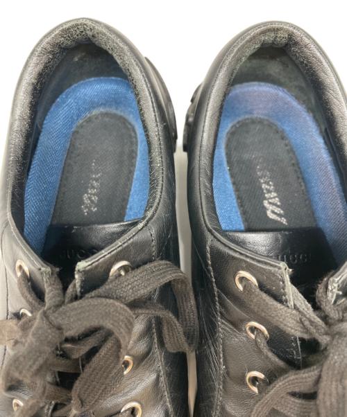 GUCCI（グッチ）GUCCI (グッチ) GUCCI　281009　ローカットスニーカー ブラック サイズ:6の古着・服飾アイテム