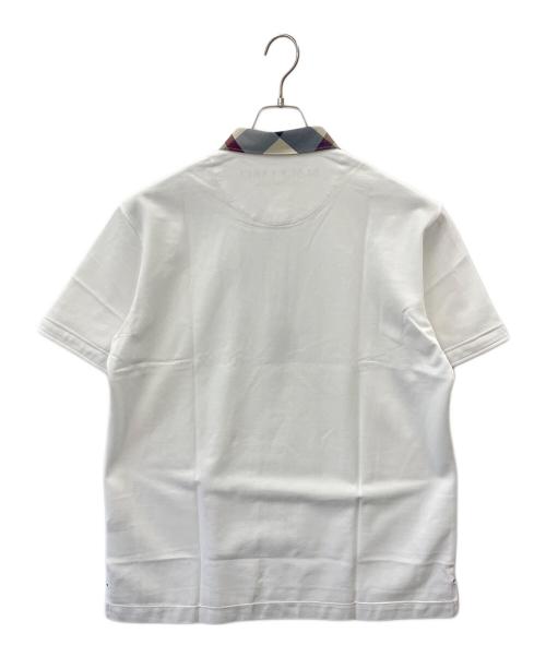 BLACK LABEL CRESTBRIDGE（ブラックレーベル クレストブリッジ）BLACK LABEL CRESTBRIDGE (ブラックレーベル クレストブリッジ) ポロシャツ ホワイト サイズ:3Lの古着・服飾アイテム